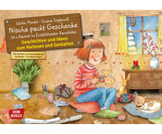 Nischa packt Geschenke Kamishibai Bildkartenset 1