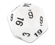 Betzold 10er Set zwanzigflächige Würfel 1