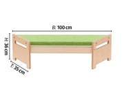 EduCasa Trapezbank mit Teppich 3