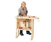 Kinderwerkbank aus Holz 1