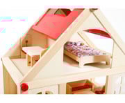 Puppenhaus mit Möbeln und Puppen 5