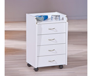 Rollcontainer weiß 3