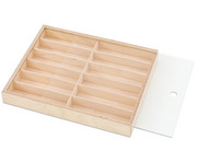 Betzold leere Holzlade flach mit Plexiglasdeckel (37 x 29 x 4 5 cm) 3