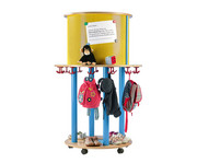 Taschenwagen und Litfaßsäule in einem 1