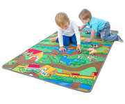 2in1 Spielteppich Stadt & Bauernhof 3