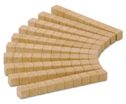 RE WOOD® Systemblöcke Zehnerstangen 1