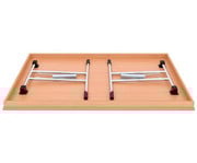 Klapptisch 140 x 80 cm T Fuß Gestell 2