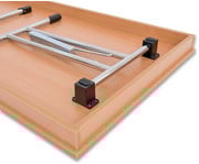 Klapptisch 140 x 80 cm T Fuß Gestell 3