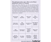 Spieleblöckchen Bullshit Bingo für Lehrer 2