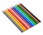 FABER CASTELL dicke Colour Grip Holzstifte 12 Stück 2