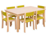 Betzold Möbel Set Ortho Sitzhöhe 42 cm Tischhöhe 70 cm Ahorn 1