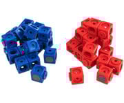 DICK System Riesen Steckwürfel Set magnetisch rot/blau 1