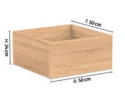EduCasa Kleines Podest Quadrat zum Befüllen 50 x 50 cm 2
