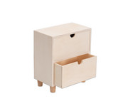 Tischkommode aus Holz 3