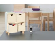 Tischkommode aus Holz 7