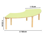 Betzold Baccus Segmenttisch 7