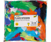 Flauschfedern Mix 100g farbig sortiert 5