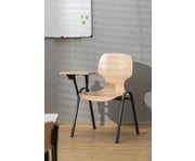Schalenstuhl College mit Tablar 6