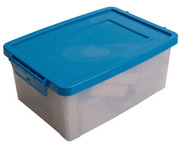 Betzold Aufbewahrungsbox 16 x 39 5 x 27 5 cm weiß transparent Grundfarben 1