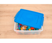 Betzold Aufbewahrungsbox 16 x 39 5 x 27 5 cm weiß transparent Grundfarben 5