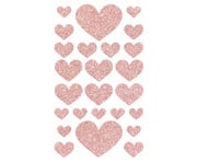folia Moosgummi Glitzer Sticker Herz 50 Stück 4