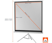 Stativleinwand Economy 7