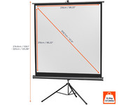 Stativleinwand Economy 7