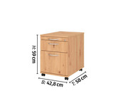 Betzold Rollcontainer Solid mit Hängeregistratur abschließbar 3