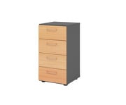 Betzold Advanced Schubladen Schrank schmal 2 OH 4 Schübe 4