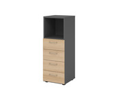 Betzold Advanced Kombischrank schmal 3 OH 4 Schübe 5