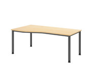 Betzold Eckschreibtisch Eco höhenverstellbar 180 x 80 cm 3