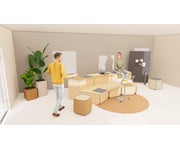 Flexibler Einzelarbeitstisch FlexTray höhenverstellbar 4