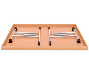 Klapptisch 140 x 70 cm T Fuß Gestell 2