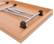 Klapptisch 140 x 70 cm T Fuß Gestell 3