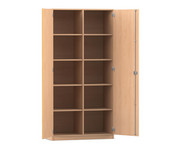 Flexeo® Schrank 10 Fächer Mittelwand 2 Türen Breite 94 4 cm 1