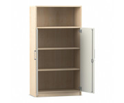 Flexeo® Kombi Schrank unten Drehtüren oben 1 Fach = 4 Ordnerhöhen 1