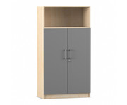 Flexeo® Kombi Schrank unten Drehtüren oben 1 Fach = 4 Ordnerhöhen 2