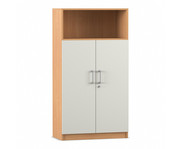 Flexeo® Kombi Schrank unten Drehtüren oben 1 Fach = 4 Ordnerhöhen 2
