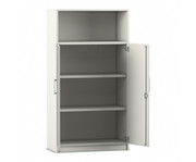 Flexeo® Kombi Schrank unten Drehtüren oben 1 Fach = 4 Ordnerhöhen 1