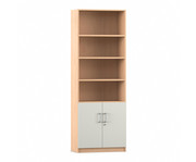 Flexeo® Kombi Schrank unten Drehtüren oben 4 Fächer = 6 Ordnerhöhen 2