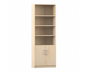 Flexeo® Kombi Schrank unten Drehtüren oben 4 Fächer = 6 Ordnerhöhen 2