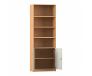Flexeo® Kombi Schrank unten Drehtüren oben 4 Fächer = 6 Ordnerhöhen 1