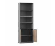 Flexeo® Kombi Schrank unten Drehtüren oben 4 Fächer = 6 Ordnerhöhen 1