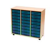 Flexeo® Regal 3 Reihen 24 kleine Boxen aus treeNside Material 2