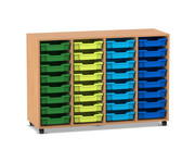 Flexeo® Regal PRO 4 Reihen 32 Boxen Gr S 1