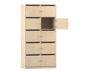 Flexeo® Schließfachschrank 10 Fächer mit Briefschlitzen Breite 94 4 cm 1