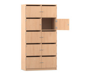 Flexeo® Schließfachschrank 10 Fächer mit Briefschlitzen Breite 94 4 cm 1