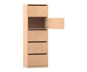 Flexeo® Schließfachschrank 5 Fächer mit Briefschlitzen Breite 64 1 cm 1