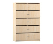 Flexeo® Schließfachschrank 10 Fächer mit Briefschlitzen Breite 126 4 cm 2