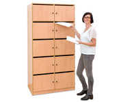 Flexeo® Schließfachschrank 15 Fächer mit Briefschlitzen Breite 142 5 cm 3